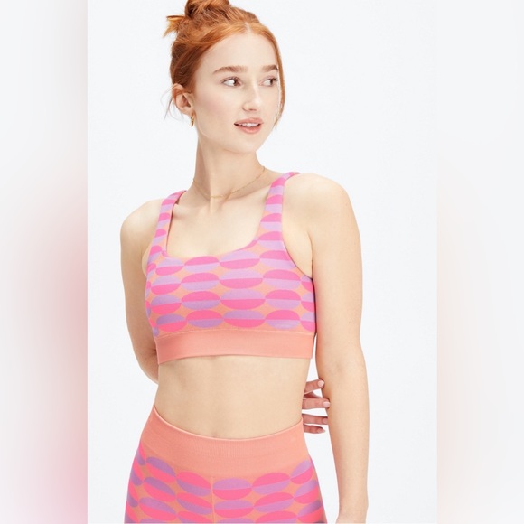 FABLETICS DOTTIE GEO SEAMLESS BRA - Size L - NWT - Picture 3 of 5